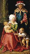 Hans von Kulmbach Mary Salome and Zebedee with their Sons James the Greater and John the Evangelist oil